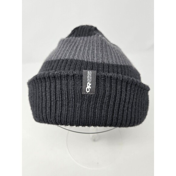 OUTDOOR RESEARCH WINTER HAT BUNDLE GREY STRIPE REVERSIBLE BEANIE & GREY HEADBAND - Picture 10 of 12